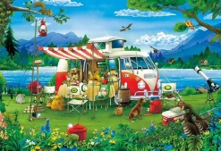 Hot Appleone 300-370 Jigsaw Puzzle Camping Holiday (300 Pieces)