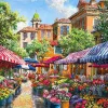 Store Appleone 500-278 Jigsaw Puzzle Sam Park Nice Flower Marche (500 Pieces)