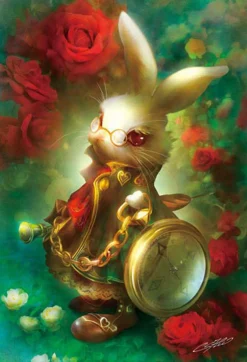 Best Sale Appleone Jigsaw Puzzle 300-318 Alice In Wonderland White Rabbit (300 Pieces)
