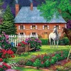 New Appleone Jigsaw Puzzle 1000-791 Country Garden (1000 Pieces)