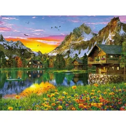 Flash Sale Appleone Jigsaw Puzzle 500-247 Dominic Davison Alpen Lake (500 Pieces)