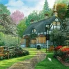 Outlet Appleone Jigsaw Puzzle 300-288 Dominic Davison Afternoon Tea Cottage(300 Pieces)