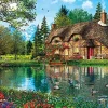 Shop Appleone Jigsaw Puzzle 1000-840 Dominic Davison Floral Lake Villa (1000 Pieces)