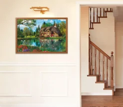 Shop Appleone Jigsaw Puzzle 1000-840 Dominic Davison Floral Lake Villa (1000 Pieces)