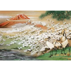 Shop Appleone Jigsaw Puzzle 1000-815 Japanese Art Hakuga Takeuchi Tsuru Cranes (1000 Pieces)
