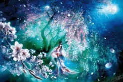 Outlet Appleone Jigsaw Puzzle 108-075 Sakura Girl (108 Pieces)