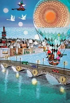 Best Sale Appleone Jigsaw Puzzle 300-217 Seiji Fujishiro Bridge Carrying Dreams (300 Pieces)