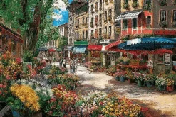 Flash Sale Appleone Jigsaw Puzzle 300-277 Sam Park Flower Market In Paris (300 Pieces)
