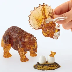 Flash Sale Beverly 50285 Crystal 3D Puzzle Triceratops Brown (61 Pieces)