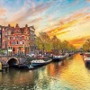 Flash Sale Beverly 51-282 Jigsaw Puzzle Amsterdam In The Evening (1000 Pieces)