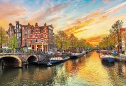 Flash Sale Beverly 51-282 Jigsaw Puzzle Amsterdam In The Evening (1000 Pieces)