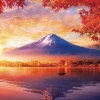 Fashion Beverly 51-287 Jigsaw Puzzle Foggy Autumn Mt.Fuji By The Lakeside (1000 Pieces)