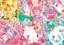 Clearance Beverly 108-842 Jigsaw Puzzle Hello Kitty Sanrio Characters Surrounded By Flowers (108 Pieces)