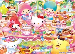 Fashion Beverly 66-175 Jigsaw Puzzle Hello Kitty And Sanrio Characters Happy Sweets Party (600 Pieces)