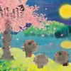 Online Beverly 61-457 Jigsaw Puzzle Traditional Japanese Art Under The Cherry Blossoms At Night (1000 Pieces)