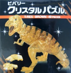 Clearance Beverly Crystal 3D Puzzle 486435 T-Rex Brown (49 Pieces)