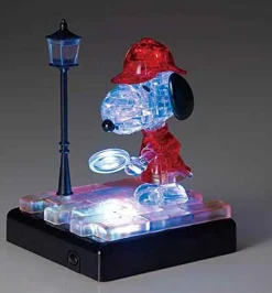 Clearance Beverly Crystal 3D Puzzle 486527 Snoopy Detective (34 Pieces)