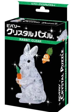 Hot Beverly Crystal 3D Puzzle 486589 Rabbit Clear (43 Pieces)