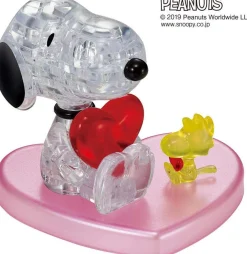 Clearance Beverly Crystal 3D Puzzle 50248 Peanuts Snoopy Hugging Heart (31 Pieces)