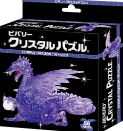 Clearance Beverly Crystal 3D Puzzle 487029 Dragon Purple (56 Pieces)