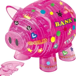 Cheap Beverly Crystal 3D Puzzle 486381 Piggy Bank Pink (93 Pieces)
