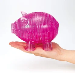 Cheap Beverly Crystal 3D Puzzle 486381 Piggy Bank Pink (93 Pieces)