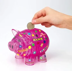 Cheap Beverly Crystal 3D Puzzle 486381 Piggy Bank Pink (93 Pieces)
