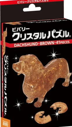 Discount Beverly Crystal 3D Puzzle 50179 Dachshund Brown