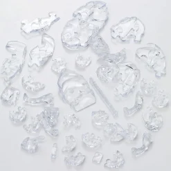 New Beverly Crystal 3D Puzzle 485902 Wolf Silver (37 Pieces)