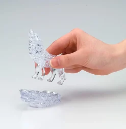 New Beverly Crystal 3D Puzzle 485902 Wolf Silver (37 Pieces)