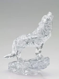 New Beverly Crystal 3D Puzzle 485902 Wolf Silver (37 Pieces)