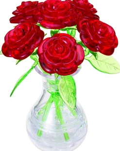Clearance Beverly Crystal 3D Puzzle 485391 Six Roses Red (47 Pieces)