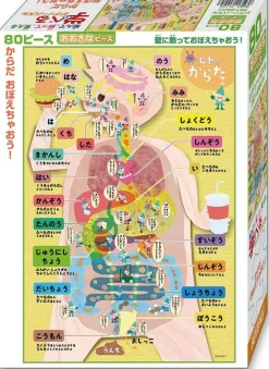 Best Beverly Jigsaw Puzzle 80-005 Body Parts (80 L-Pieces)