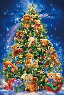 Discount Beverly Jigsaw Puzzle 81-126 Dona Gelsinger Teddy Bear Christmas Tree (1000 Pieces)