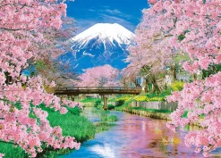 Discount Beverly Jigsaw Puzzle 66-139 Mountain Fuji And Spring In Bloom (600 Pieces)