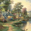 Shop Beverly Jigsaw Puzzle 93-096 Thomas Kinkade Hometown Lake (300 Pieces)