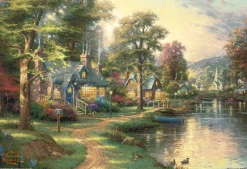 Shop Beverly Jigsaw Puzzle 93-096 Thomas Kinkade Hometown Lake (300 Pieces)