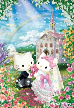 Store Beverly Jigsaw Puzzle L74-171 Hello Kitty Sweet Wedding (150 L-Pieces)