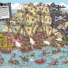 Best Beverly Jigsaw Puzzle M81-724 Where's Wally? Pirate Ship (1000 S-Pieces)