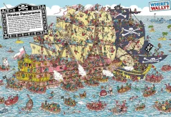 Best Beverly Jigsaw Puzzle M81-724 Where's Wally? Pirate Ship (1000 S-Pieces)