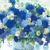 New Beverly M81-621 Jigsaw Puzzle Flower Bouquet Of Blue Roses (1000 S-Pieces)