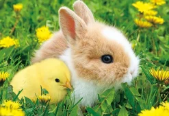 Outlet Beverly P33-197 Jigsaw Puzzle Friendly Bunny And Chick (300 Pieces)
