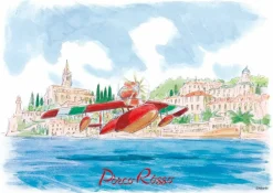 Ensky 108-627 Jigsaw Puzzle Studio Ghibli (Porco Rosso Landing) (108 Pieces) Best