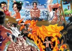 Ensky Jigsaw Puzzle 500-120 One Piece Fire Fist Ace (500 Pieces) Hot