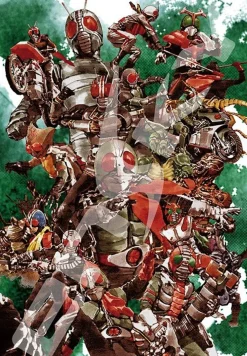 Ensky 1000T-37 Jigsaw Puzzle Kamen Rider Series Yoshihito Sugahara Works Glory Showa Rider (1000 Pieces) Cheap