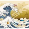 Ensky 1000T-156 Jigsaw Puzzle Kirby's Dream Land Float Islands The Great Wave Off Kanagawa (1000 Pieces) Hot