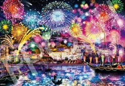 Epoch 31-739 Jigsaw Puzzle Amalfi Night (Jennifer Studio) Glow-In-The-Dark (1053 Pieces) Hot