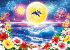 Epoch Jigsaw Puzzle 07-722 Glow In The Dark Lassen Fantastic Beach (500 Pieces) Clearance