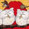 Epoch Jigsaw Puzzle 26-300 Good Fortune Owls (300 Pieces) Sale