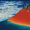Epoch Jigsaw Puzzle 54-022 Hokusai Gaifu Kaisei Red Fuji (2000 S-Pieces) Clearance